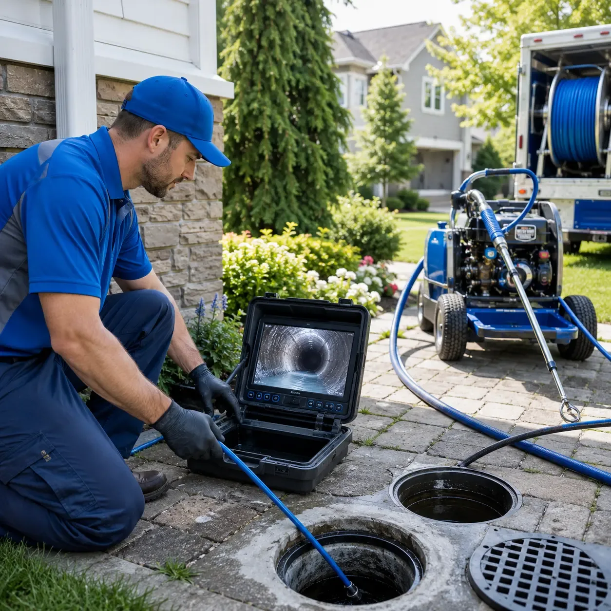 Outdoor drain cleaning professionals serving Slickville, PA