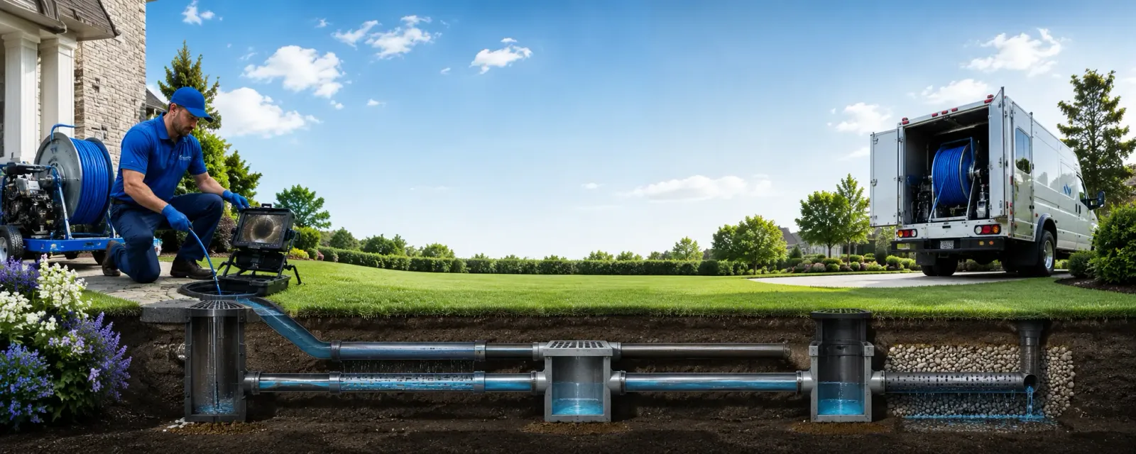 Outdoor drain cleaning information for Slickville, PA